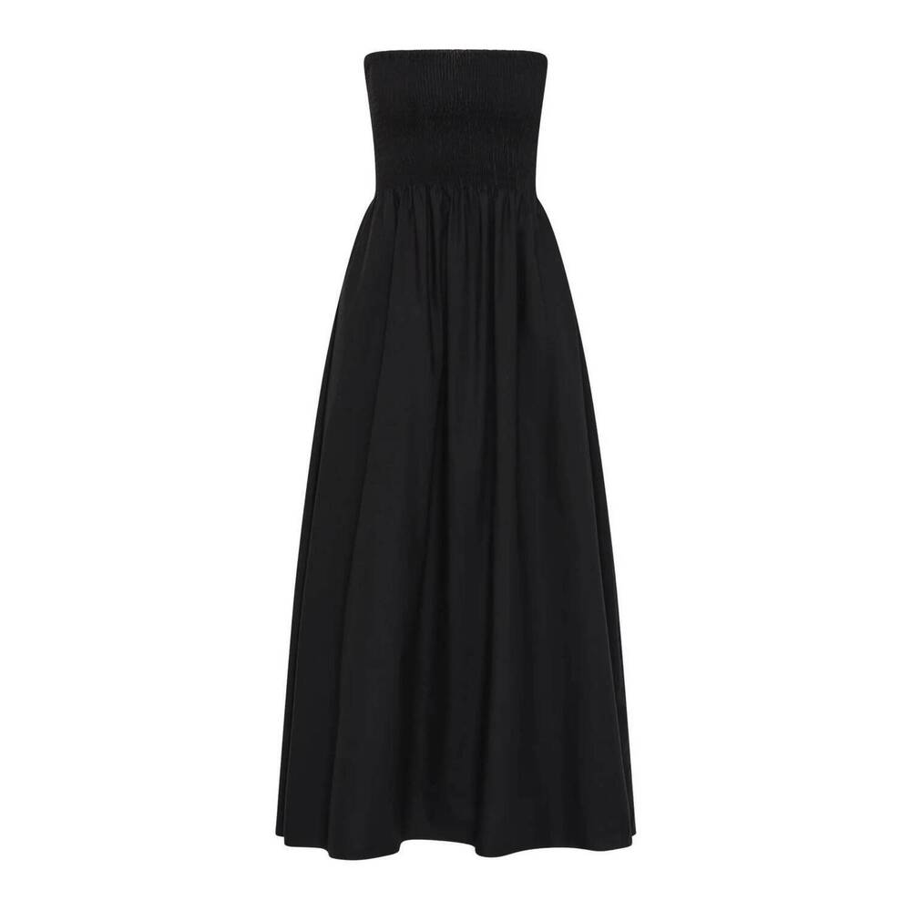 NEW FAITHFULL THE BRAND jamie midi dress in black - Picture 6 of 6